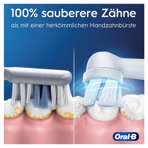 Oral-B iO Series 2 Calm Pink spazzolino elettrico ricaricabile con custodia da viaggio per una pulizia profonda e delicata.