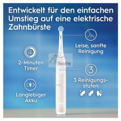 Oral-B iO Series 2 Calm Pink spazzolino elettrico ricaricabile con custodia da viaggio per una pulizia profonda e delicata.