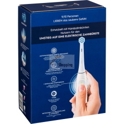 Oral-B iO Series 2 Calm Pink spazzolino elettrico ricaricabile con custodia da viaggio per una pulizia profonda e delicata.