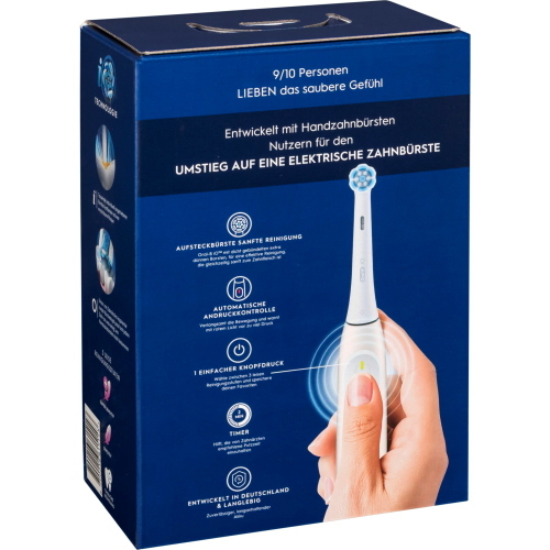 Oral-B iO Series 2 Calm Pink spazzolino elettrico ricaricabile con custodia da viaggio per una pulizia profonda e delicata.