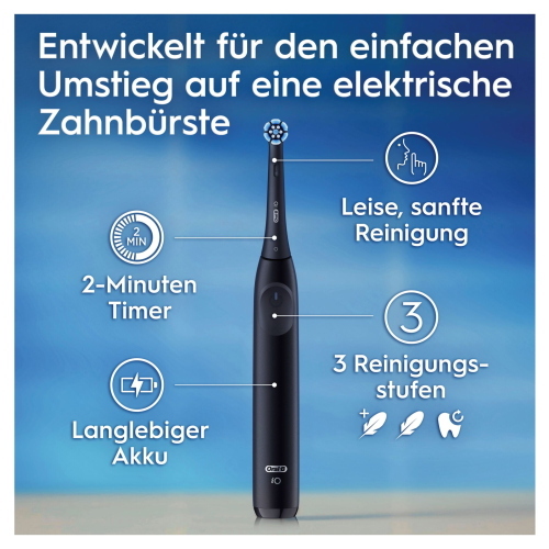 Oral-B iO Series 2 spazzolino elettrico con due manici, disponibile nei colori Night Black e Forest Green.