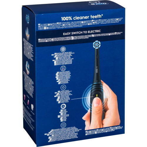 Oral-B iO Series 2 spazzolino elettrico con due manici, disponibile nei colori Night Black e Forest Green.