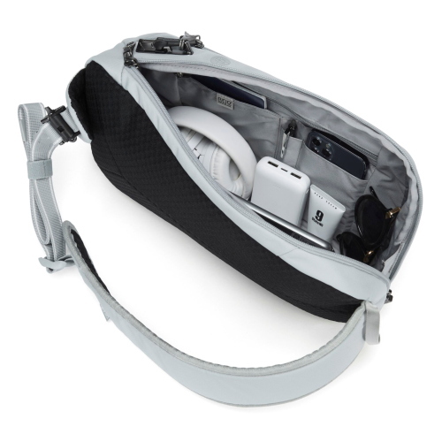 Pacsafe V Tech Sling borsa a tracolla sling digital grau, colore grigio digitale.