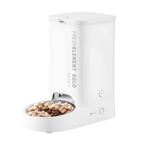 PETKIT Fresh Element SOLO New-White (P570a) è una ciotola automatica per animali domestici di colore bianco, ideale per l’alimentazione programmata di cani e gatti.
