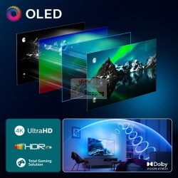 Philips 48OLED760 / 12 TV OLED 48 pollici con tecnologia per immagini nere profonde e colori vivaci