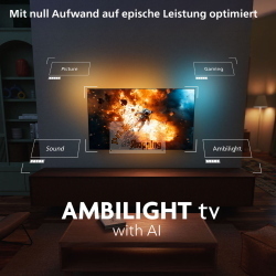 Philips 48OLED760 / 12 TV OLED 48 pollici con tecnologia per immagini nere profonde e colori vivaci