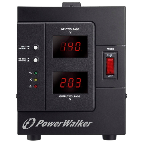 PowerWalker AVR 1500 SIV FR, regolatore automatico di tensione per proteggere le apparecchiature elettroniche da sovratensioni e fluttuazioni di rete.