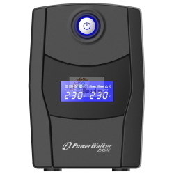 PowerWalker Basic VI 600 STL, UPS 600VA / 360W, protegge computer e periferiche da interruzioni.