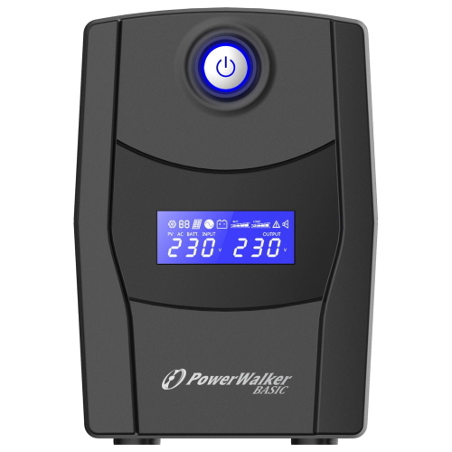 PowerWalker Basic VI 600 STL, UPS 600VA / 360W, protegge computer e periferiche da interruzioni.