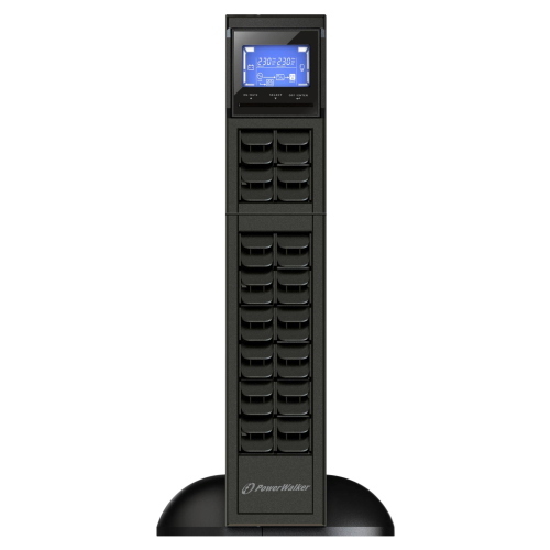 PowerWalker VFI 2000 CRM LCD UPS online doppia conversione da 2000VA / 1800W per rack 19" o torre con display LCD.