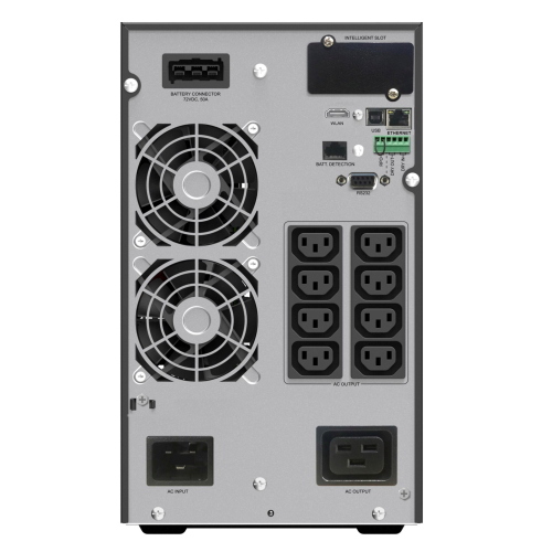 PowerWalker VFI 3000 ICT IoT è un UPS online doppia conversione da 3000VA / 3000W con connettività IoT per il monitoraggio remoto.