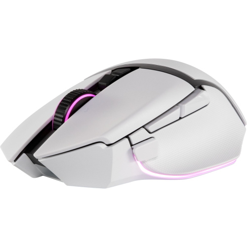 Razer Basilisk V3 Pro white è un mouse da gaming wireless con sensore ottico Focus Pro 30K e switch ottici per prestazioni da eSport.