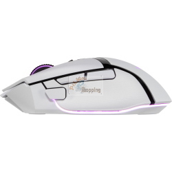 Razer Basilisk V3 Pro white è un mouse da gaming wireless con sensore ottico Focus Pro 30K e switch ottici per prestazioni da eSport.