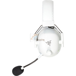 Razer BlackShark V2 Pro 2023 White, cuffie gaming wireless con cancellazione del rumore passiva e audio ad alta fedeltà per il gaming competitivo.
