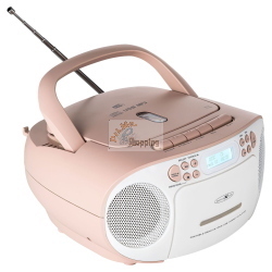 Reflexion RCR2260DAB weiß / pink è una radio portatile con ricezione DAB+ e FM dal design bicolore bianco e rosa.