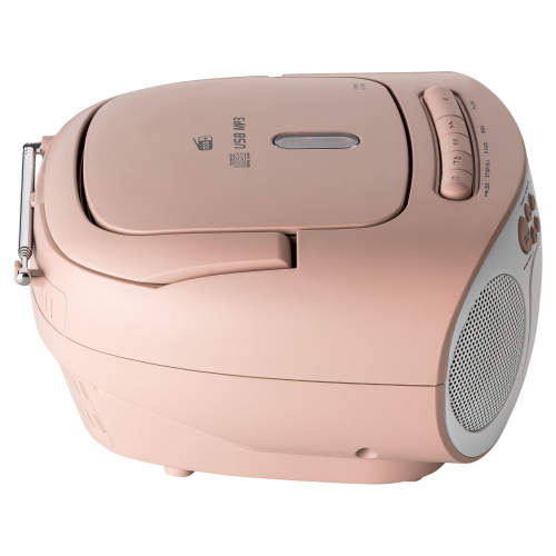 Reflexion RCR2260DAB weiß / pink è una radio portatile con ricezione DAB+ e FM dal design bicolore bianco e rosa.