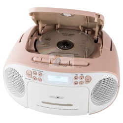 Reflexion RCR2260DAB weiß / pink è una radio portatile con ricezione DAB+ e FM dal design bicolore bianco e rosa.