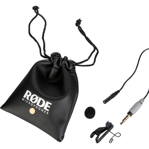 Rode SmartLav+ microfono lavalier con connettore TRRS per smartphone e tablet per registrazione audio di alta qualità.