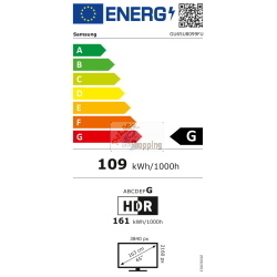 Samsung GU65U8099FUXZG è un televisore 4K UHD da 65 pollici con processore Quantum 4K per upscaling e smart TV Tizen.