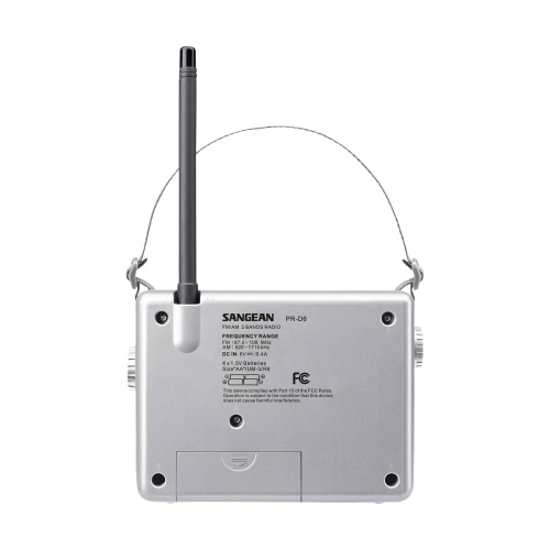 Sangean PR-D6 (Hedonic 60) di colore bianco è una radio compatta e funzionale per un audio chiaro e preciso.