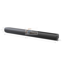Sharp HT-SB100 soundbar nera per TV, ideale per migliorare l'audio domestico con design compatto e installazione semplice.