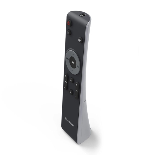 Sharp HT-SB100 soundbar nera per TV, ideale per migliorare l'audio domestico con design compatto e installazione semplice.