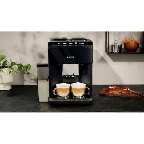 Siemens TQ 515D09 EQ.500 macchina da caffè automatica serie EQ.500 con elegante finitura Piano black.