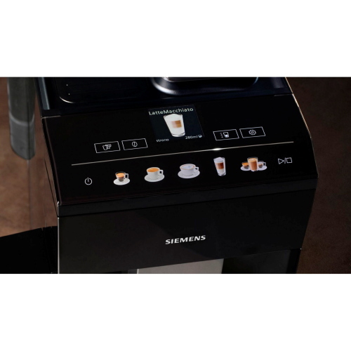Siemens TQ 515D09 EQ.500 macchina da caffè automatica serie EQ.500 con elegante finitura Piano black.