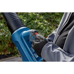 Bosch GBL 18V-750, soffiatore a batteria professionale senza fili per giardino, utensile solo compatibile con sistema Bosch 18V.