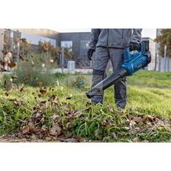 Bosch GBL 18V-750, soffiatore a batteria professionale senza fili per giardino, utensile solo compatibile con sistema Bosch 18V.