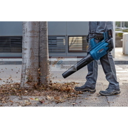 Bosch GBL 18V-750, soffiatore a batteria professionale senza fili per giardino, utensile solo compatibile con sistema Bosch 18V.