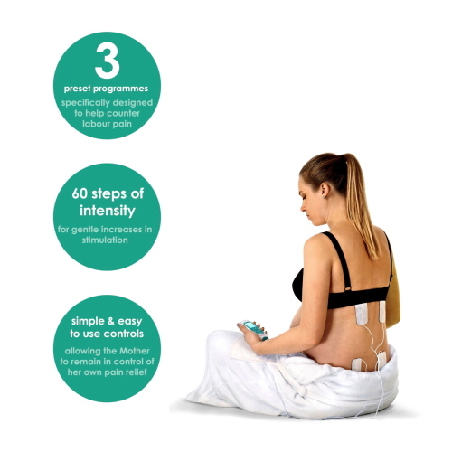 TensCare Perfect mama è un dispositivo TENS per il supporto del benessere in gravidanza e post-parto.