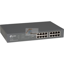 TP-Link TL-SG1016PE è uno switch Gigabit PoE+ a 16 porte con 8 porte PoE+ e budget PoE totale di 63 W.