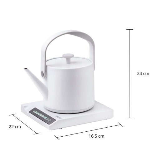 Unold 18210 Blitzkocher Clara, bollitore elettrico per riscaldamento rapido dell’acqua, ideale per l’uso domestico quotidiano.