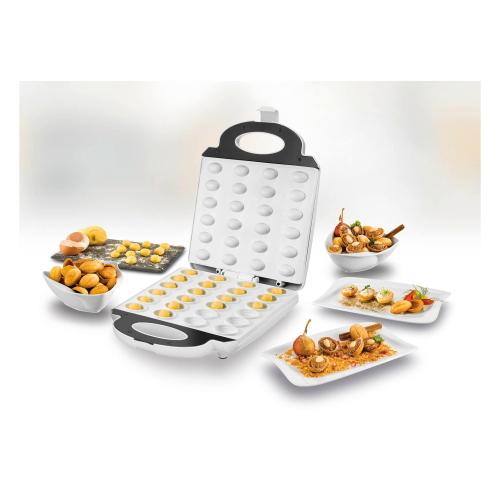 Unold 48360  la macchina per waffle perfetta per preparare in casa gustosi waffle rotondi.