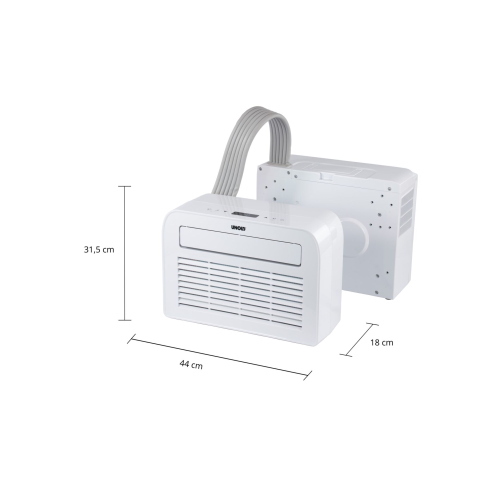 Unold 86320 è un climatizzatore mobile split con potenza di raffreddamento 5K, ideale per rinfrescare ambienti domestici e piccoli uffici.