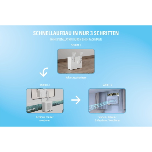 Unold 86320 è un climatizzatore mobile split con potenza di raffreddamento 5K, ideale per rinfrescare ambienti domestici e piccoli uffici.