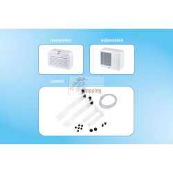 Unold 86320 è un climatizzatore mobile split con potenza di raffreddamento 5K, ideale per rinfrescare ambienti domestici e piccoli uffici.
