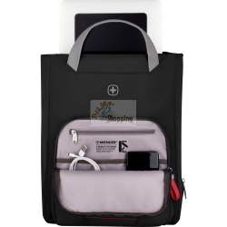 Wenger Motion Vertical Tote è una borsa tote verticale nera, pratica e dal design moderno per l'uso quotidiano.