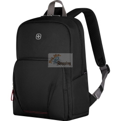 Wenger Motion Rucksack Schwarz, zaino nero della linea Motion, ideale per l’uso quotidiano grazie al design pratico e resistente.