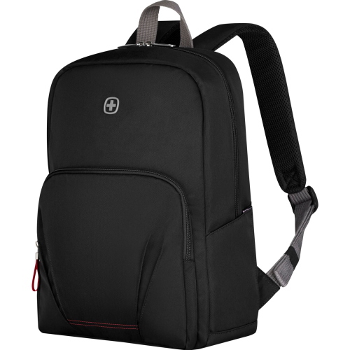 Wenger Motion Rucksack Schwarz, zaino nero della linea Motion, ideale per l’uso quotidiano grazie al design pratico e resistente.