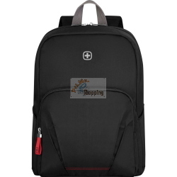 Wenger Motion Rucksack Schwarz, zaino nero della linea Motion, ideale per l’uso quotidiano grazie al design pratico e resistente.