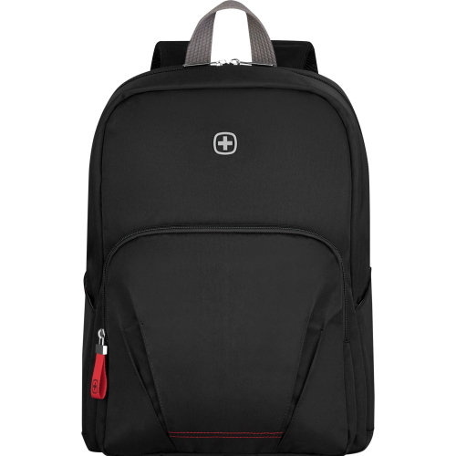 Wenger Motion Rucksack Schwarz, zaino nero della linea Motion, ideale per l’uso quotidiano grazie al design pratico e resistente.