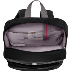 Wenger Motion Rucksack Schwarz, zaino nero della linea Motion, ideale per l’uso quotidiano grazie al design pratico e resistente.