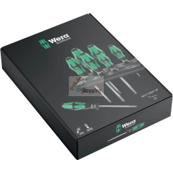 Wera 367 / 7 TORX HF Kraftform Plus set da 7 cacciaviti TORX con funzione di trattenimento per un avvitamento preciso.