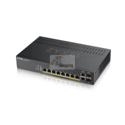 Zyxel GS1920-8HPv2 switch Smart Managed Gigabit con 10 porte PoE per reti aziendali affidabili.