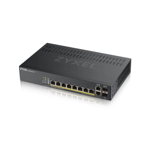 Zyxel GS1920-8HPv2 switch Smart Managed Gigabit con 10 porte PoE per reti aziendali affidabili.