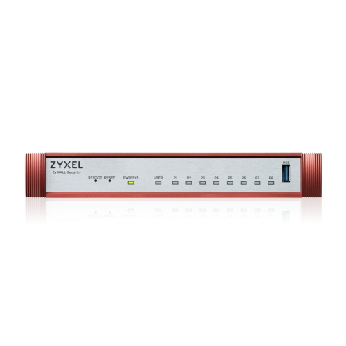 Zyxel USGFLEX 100H firewall per la protezione di rete aziendale, dispositivo standalone senza licenze incluse.