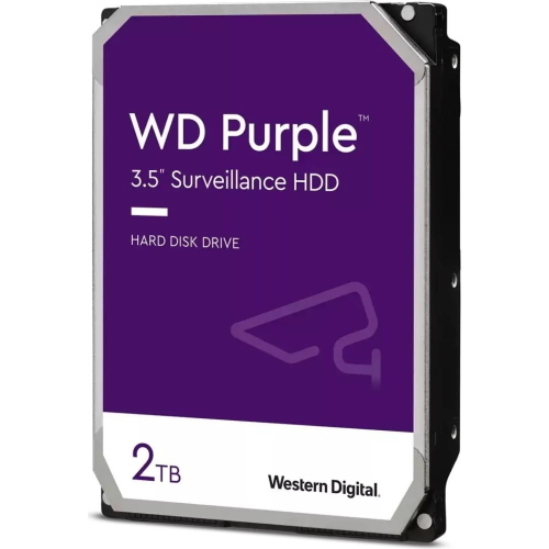 Western Digital WD Purple 2TB hard disk 3.5 SATA 6Gb/s 24/7