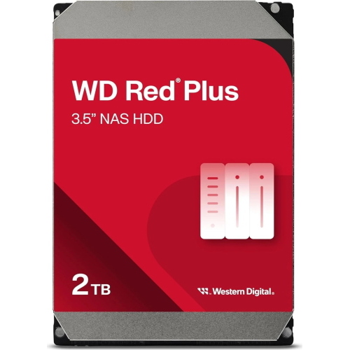 Western Digital WD Red Plus 2TB HDD 3,5 SATA 6Gb/s 24/7